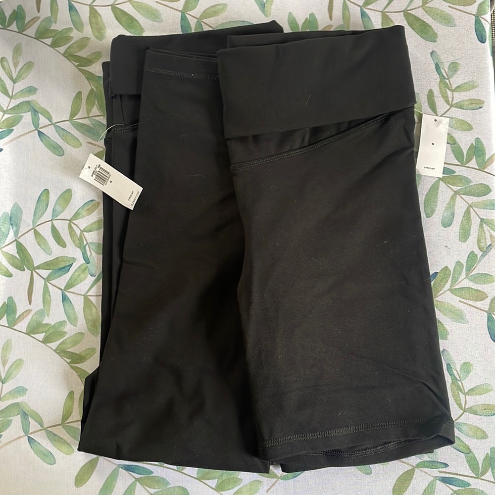 Old Navy MATERNITY PowerChill Bike Shorts and 7/8 Leggings
